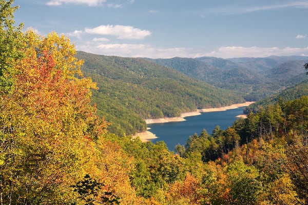 Fontana Lake in the Fall