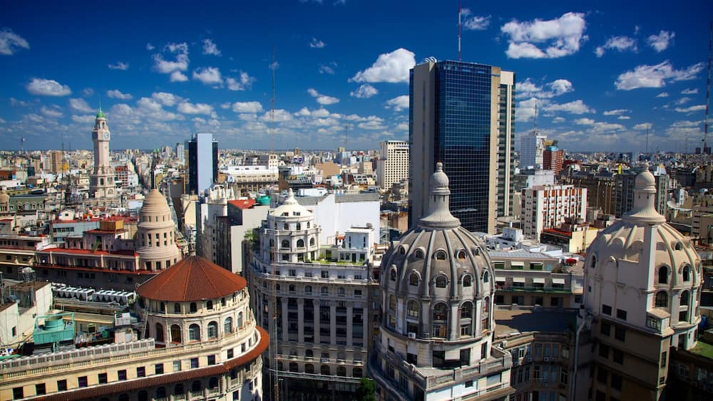 Buenos Aires showing a high-rise building and a city