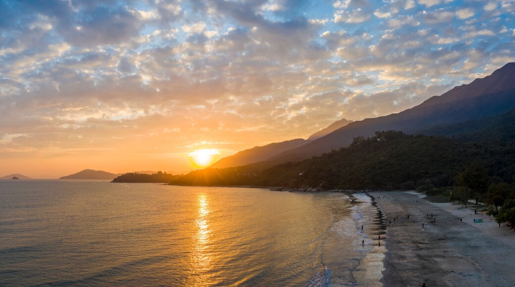 Skyline Pui O Beach at Sunset