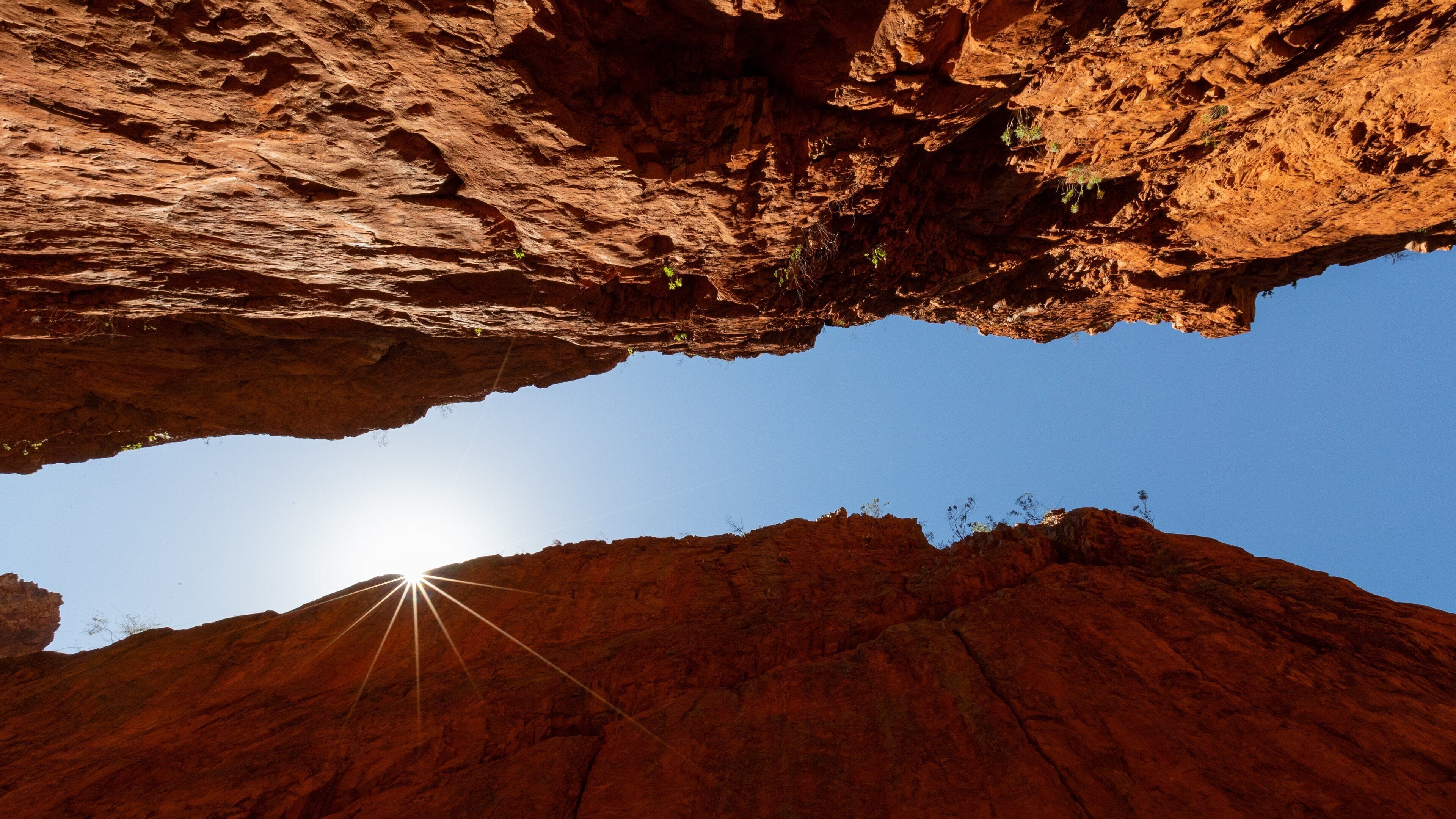 Standley Chasm which includes a gorge or canyon