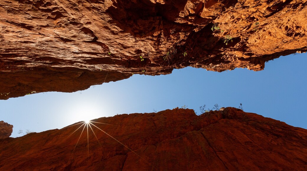 Standley Chasm which includes a gorge or canyon