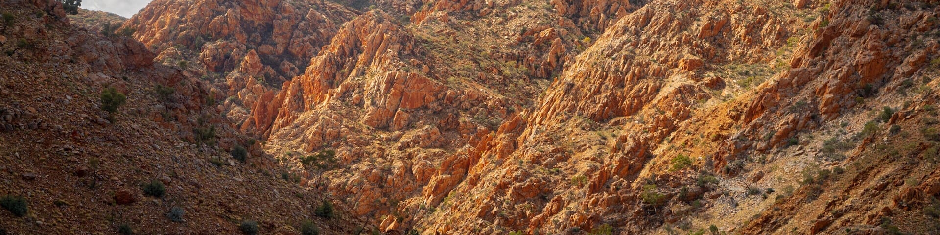 Standley Chasm showing a gorge or canyon