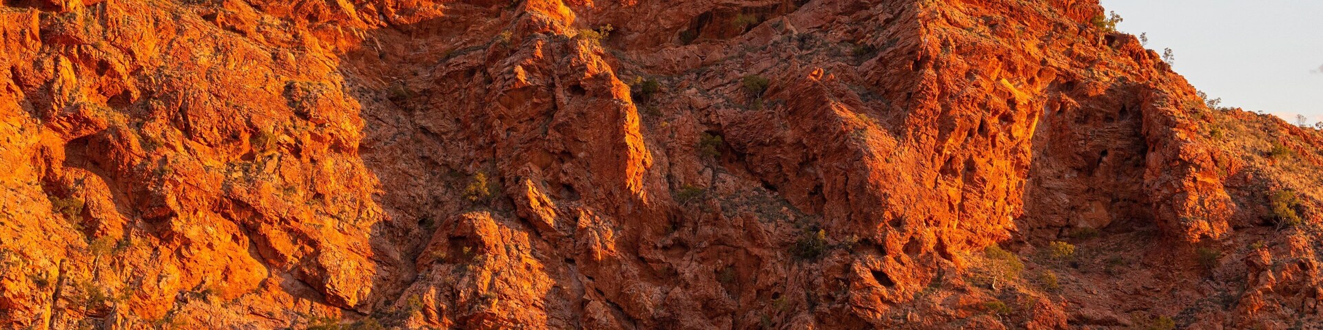 Trephina Gorge National Park which includes a sunset, a gorge or canyon and desert views