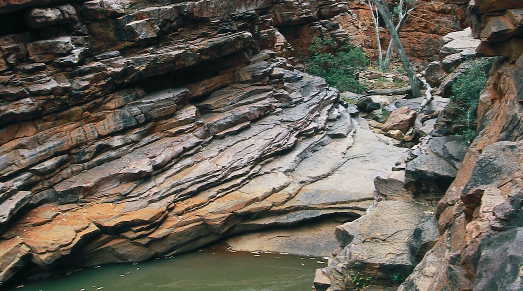 Alice Springs which includes a gorge or canyon and tranquil scenes