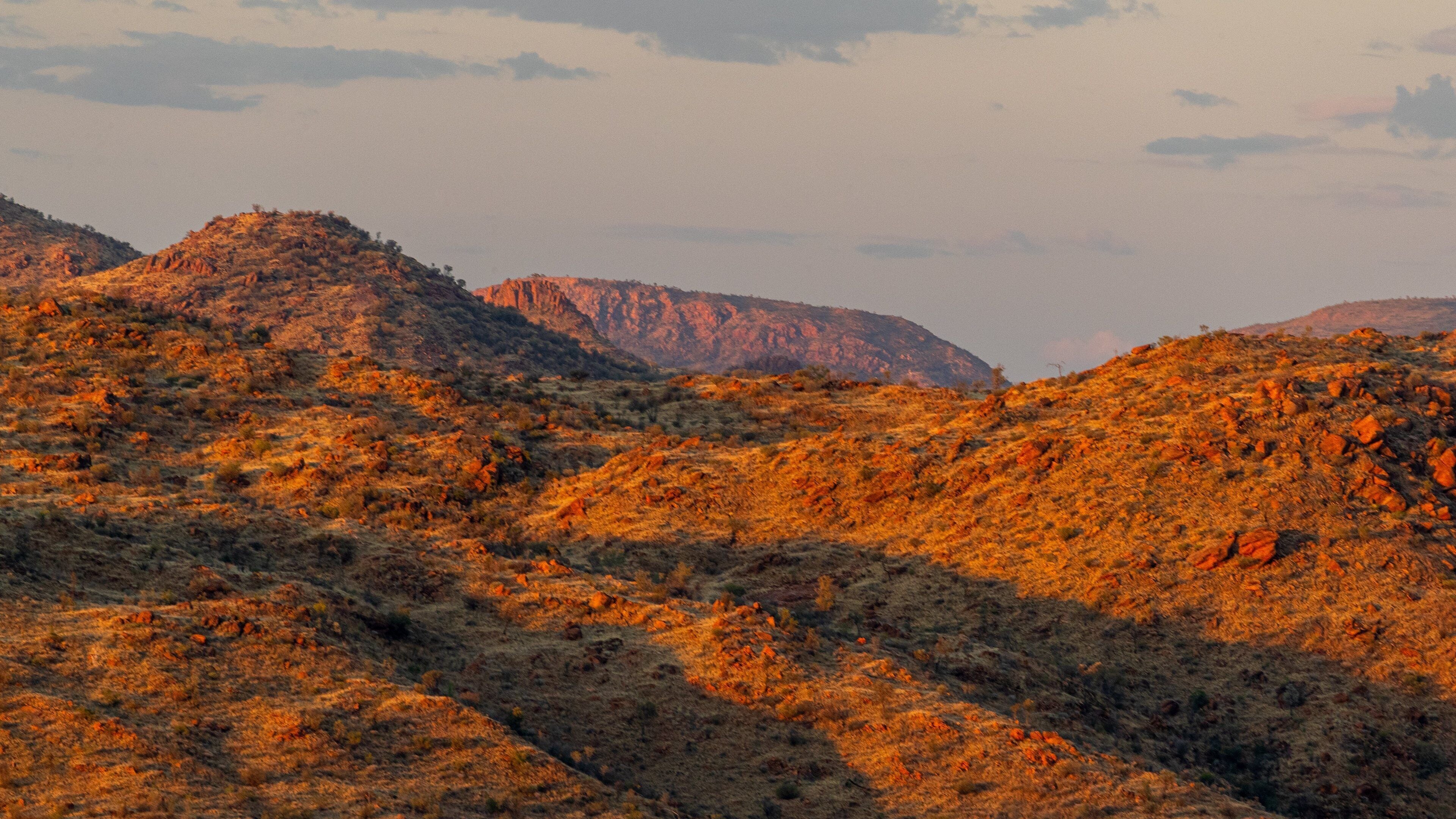 Trephina Gorge National Park which includes a sunset, landscape views and a gorge or canyon