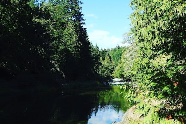 A beautiful Saturday afternoon at the Sooke Potholes