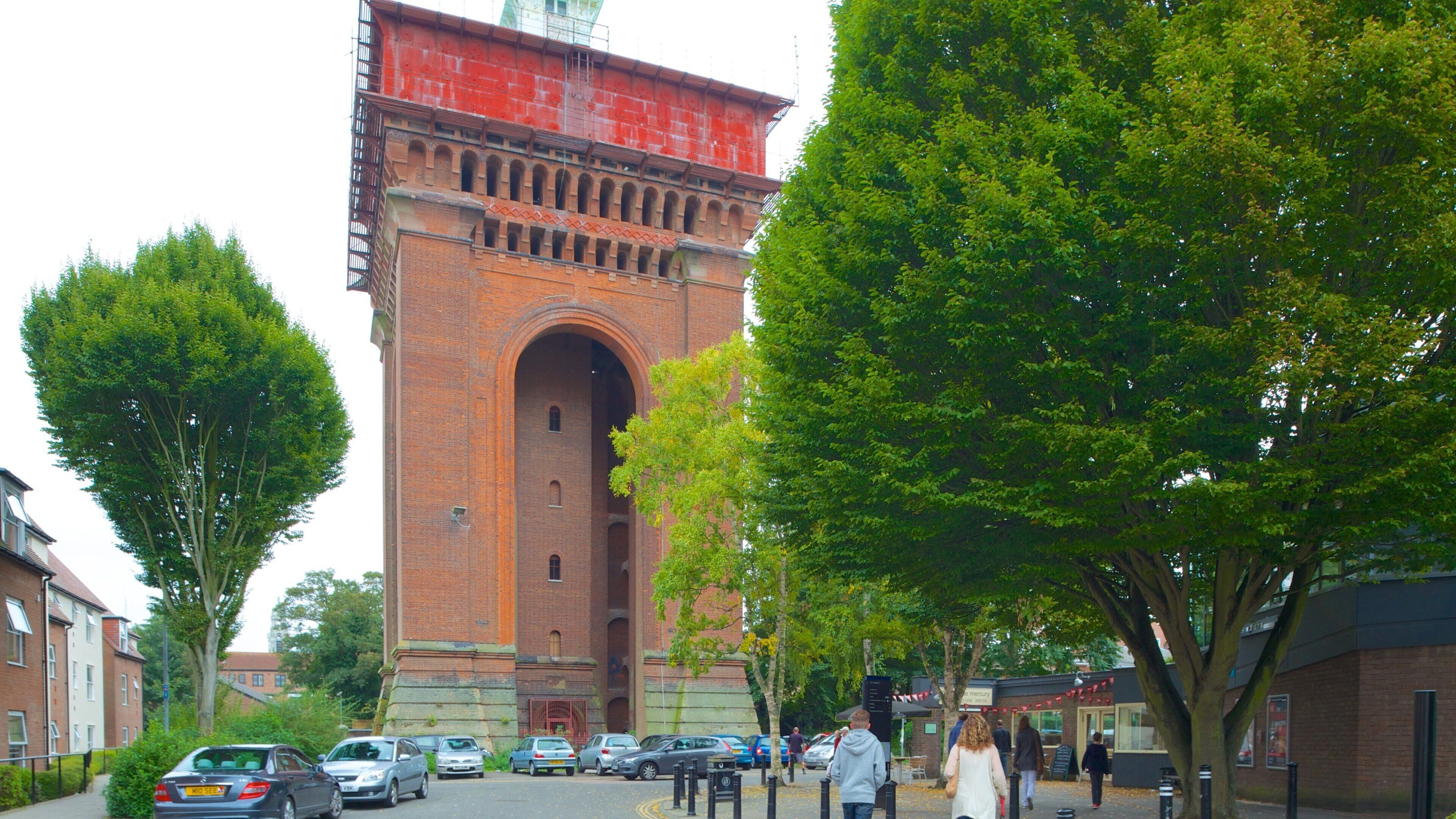 Jumbo Water Tower que incluye arquitectura patrimonial