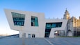 Liverpool Pier Head Ferry Terminal which includes modern architecture