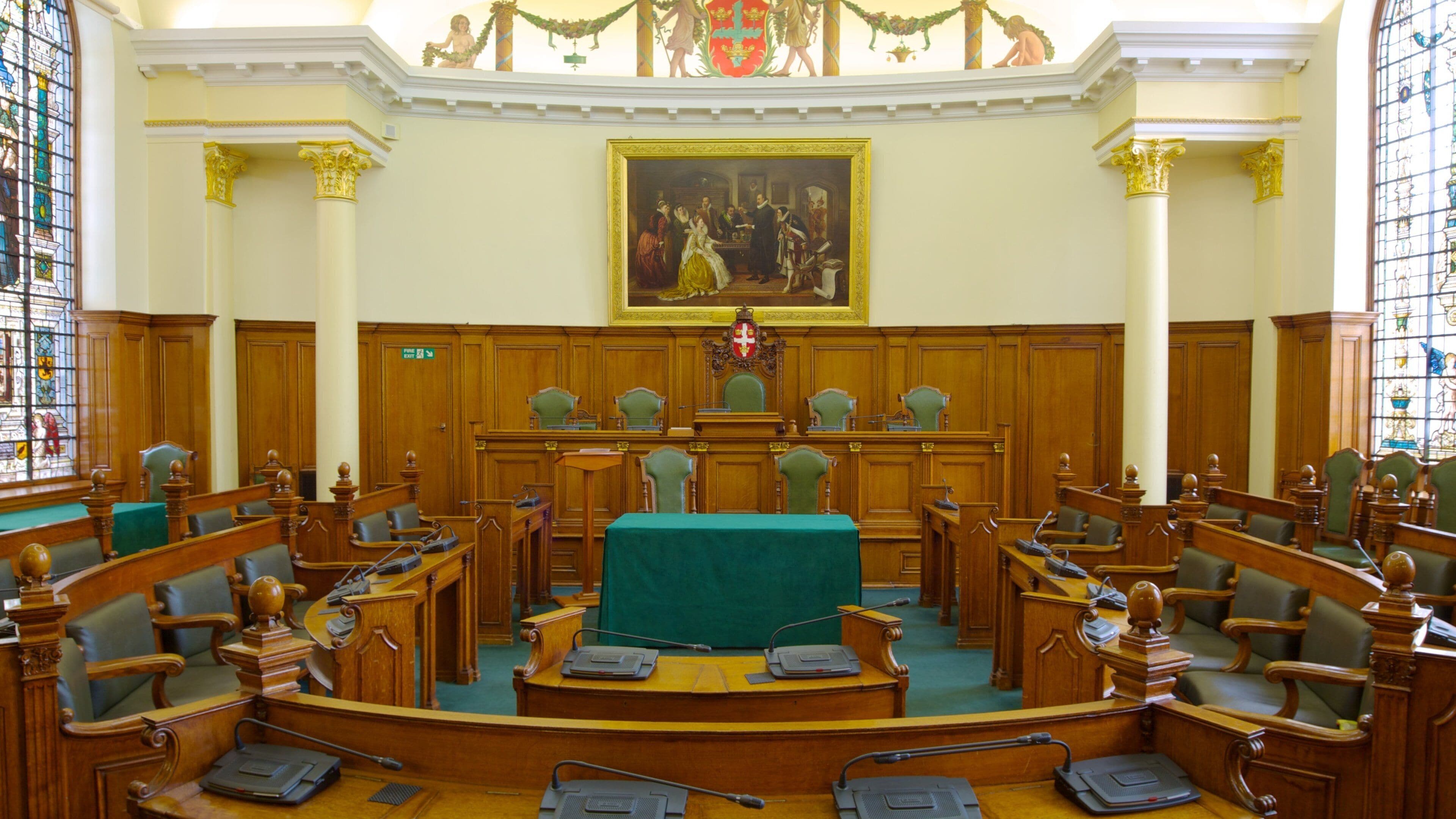 Colchester que inclui arquitetura de patrimônio, elementos de patrimônio e um edifício administrativo