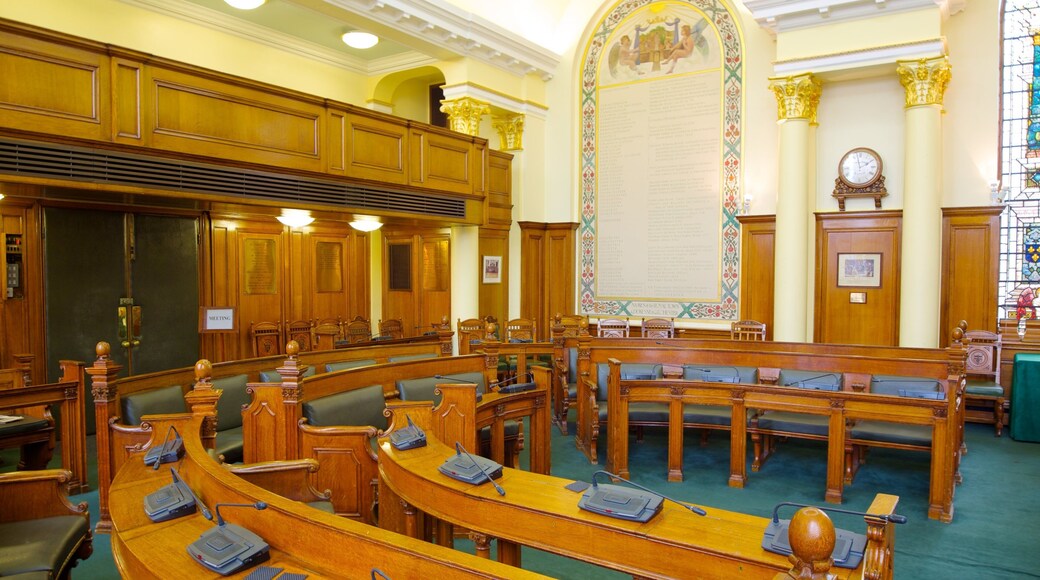 Colchester Town Hall which includes heritage architecture, interior views and an administrative buidling