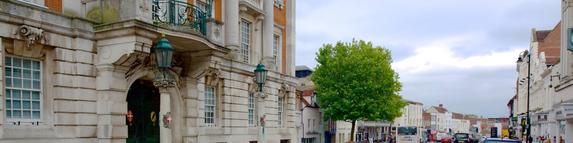 Colchester showing heritage architecture