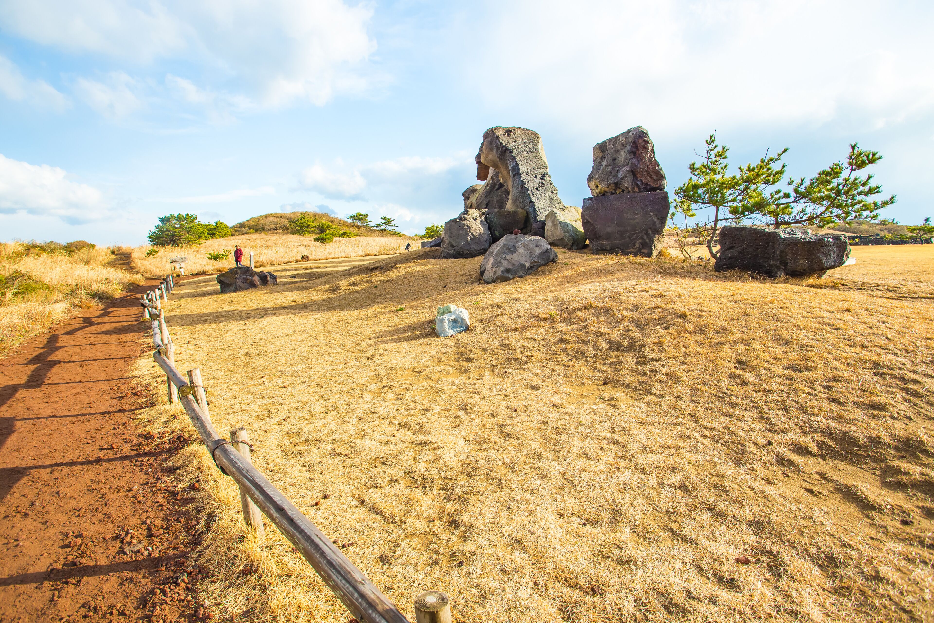 View of Seopjikoji Mountain Jeju Island, South Korea