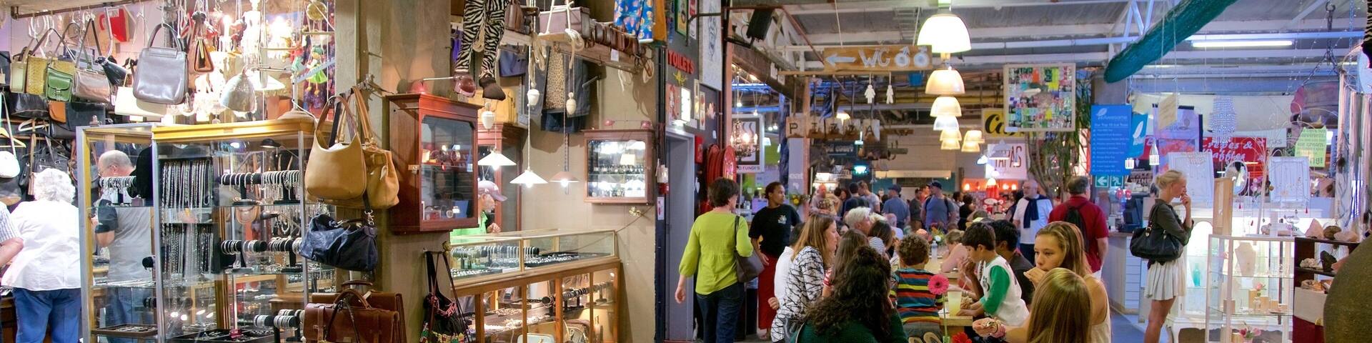 Hout Bay Craft Market which includes markets and interior views