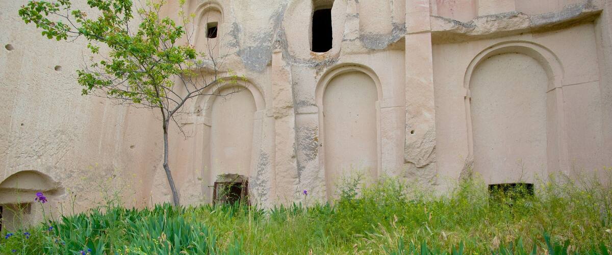 Cappadocia showing heritage architecture, a church or cathedral and religious aspects