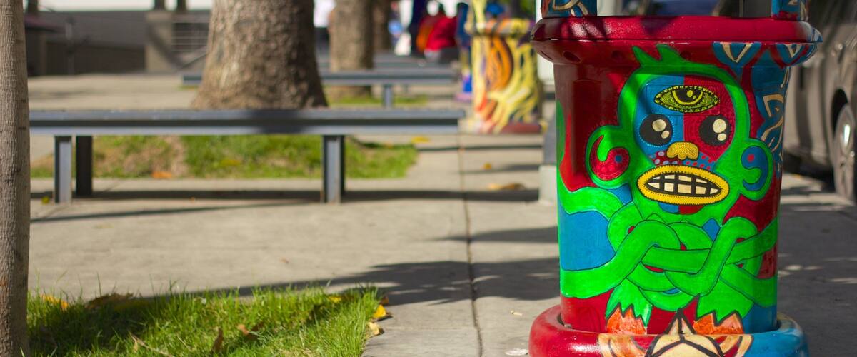 Caracas mostrando arte al aire libre