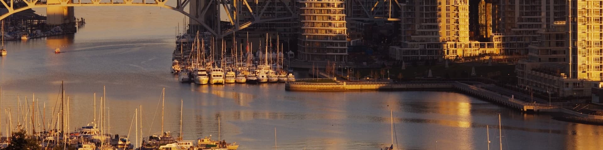 A cityscape with a bridge, buildings, and a mountainous backdrop.