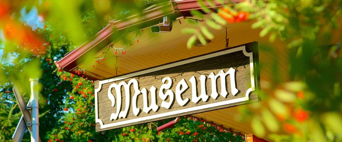 CPR Station Museum which includes signage