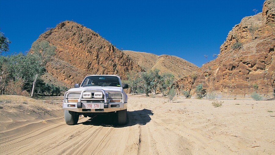 Alice Springs showing vehicle touring and a gorge or canyon
