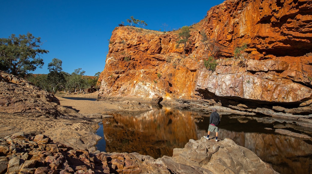 Ormiston Gorge which includes a gorge or canyon and a pond