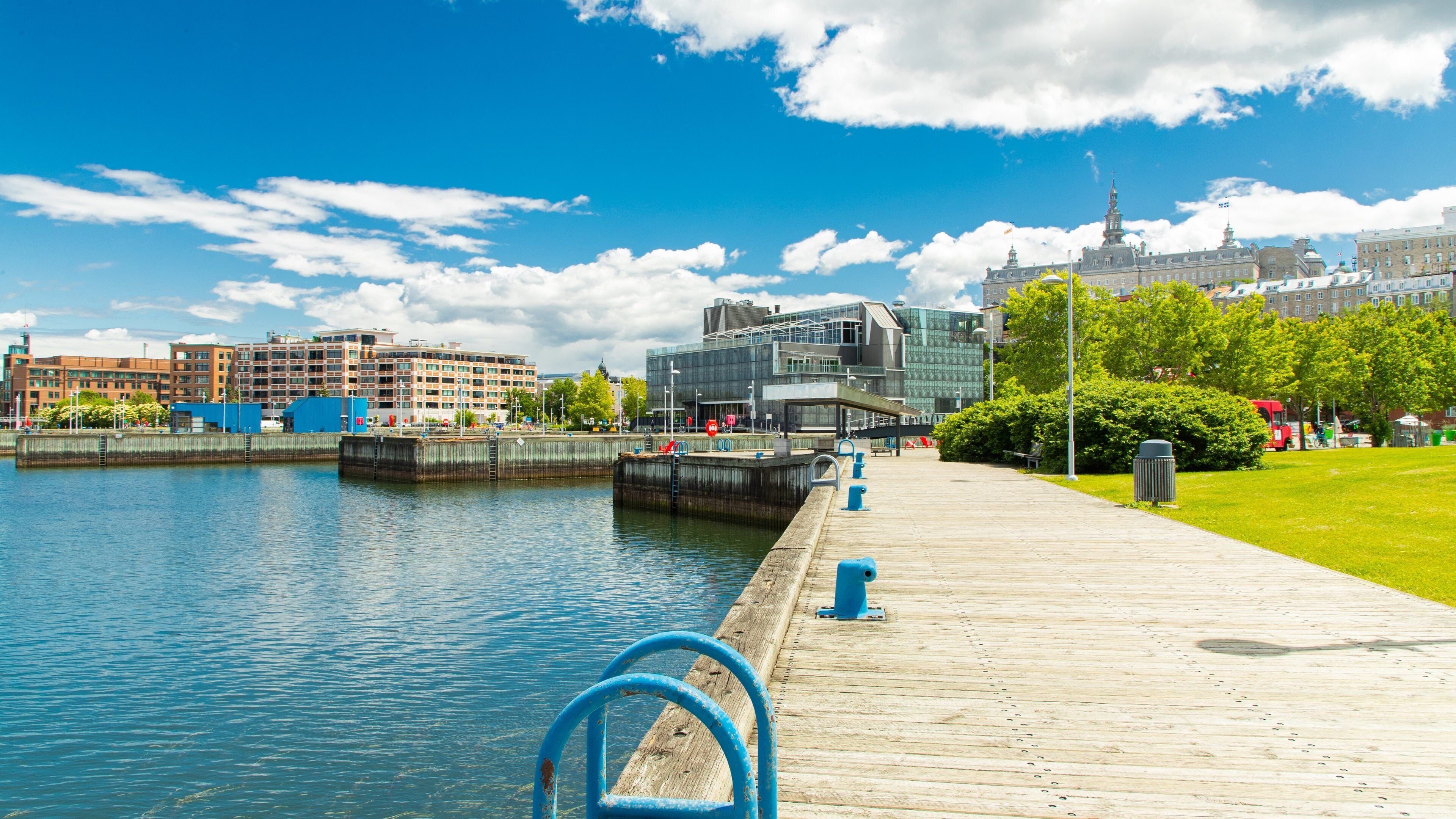Old Port Quebec City featuring a bay or harbor