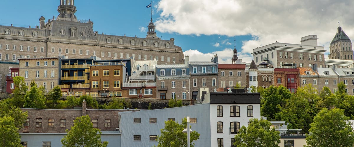 Old Port Quebec City featuring a city