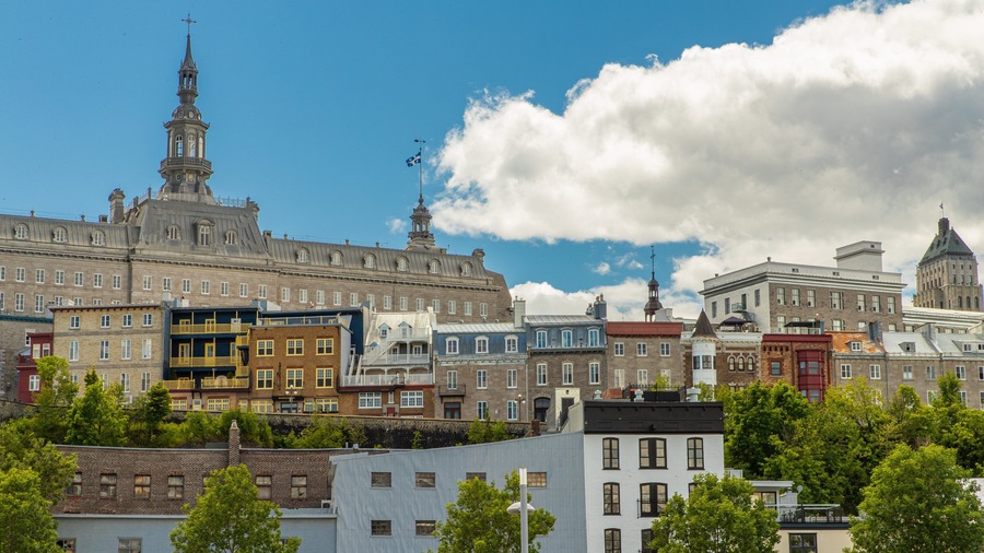 Old Port Quebec City featuring a city