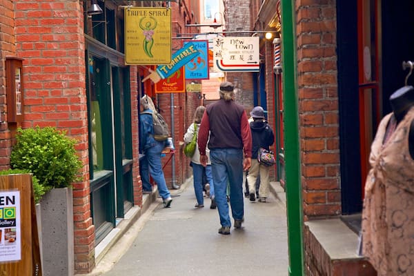 ビクトリア 表示 ストリート シーン, 標識 と 都市