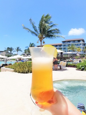 Fave poolside bevy - the "Iceberg" - Margarita + Cerveza (Bueno!)