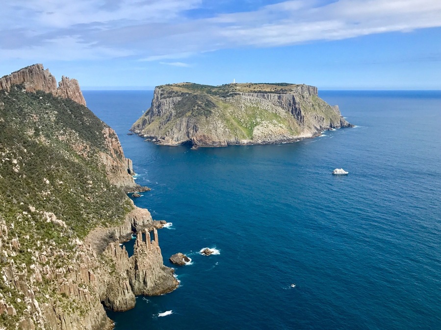 Just finished this overnight walk in to Cape Pillar, Tasmania. Beautiful views out to Tasman Island and The Blade! A great way to complete a section of the Three Capes Track the old fashioned way (in a tent) and for only the cost of a National Parks Pass! #hiking #outdoors #nationalpark #wilderness