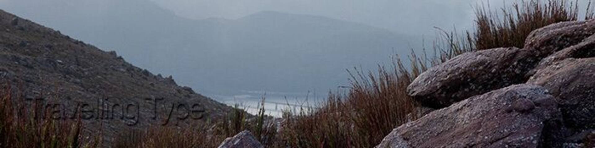 Gormanston is an amazing town - one of the last remaining ghost towns in Tasmania. It's unofficially a ghost town as it has a population of six. Mount Owen, pictured here, looms over this all but forgotten place. It takes about 4-5 hours return to climb Mount Owen. Well worth it for views like this! Bring warm, wet weather gear. It can be a soggy part of the world!
