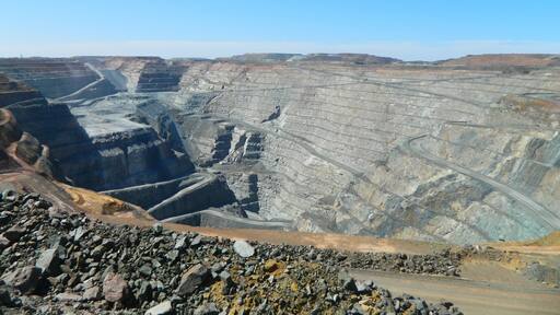 This pit is HUGE and as you can tell you can't see the bottom from this picture. This area of Australia has been gold mining for many of years. Though it is in the middle of the outback with not much to do if driving through Kalgoorlie take a break and see the Super Pit.