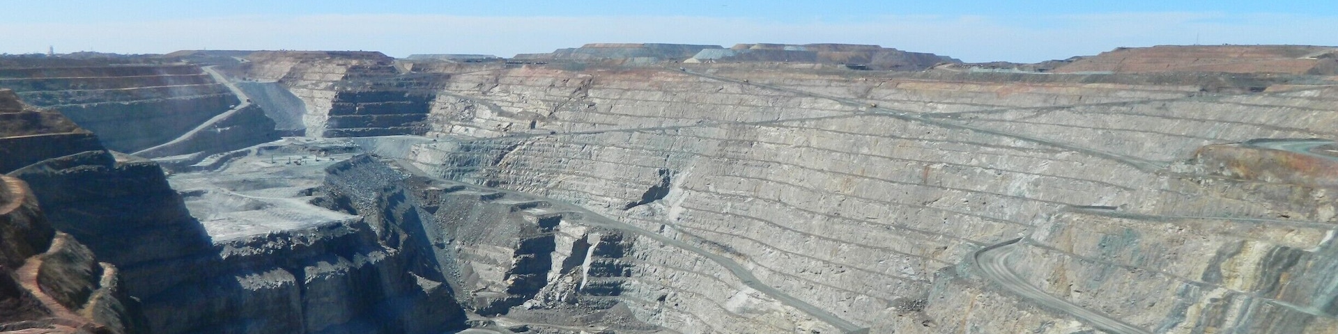 This pit is HUGE and as you can tell you can't see the bottom from this picture.  This area of Australia has been gold mining for many of years.  Though it is in the middle of the outback with not much to do if driving through Kalgoorlie take a break and see the Super Pit.
