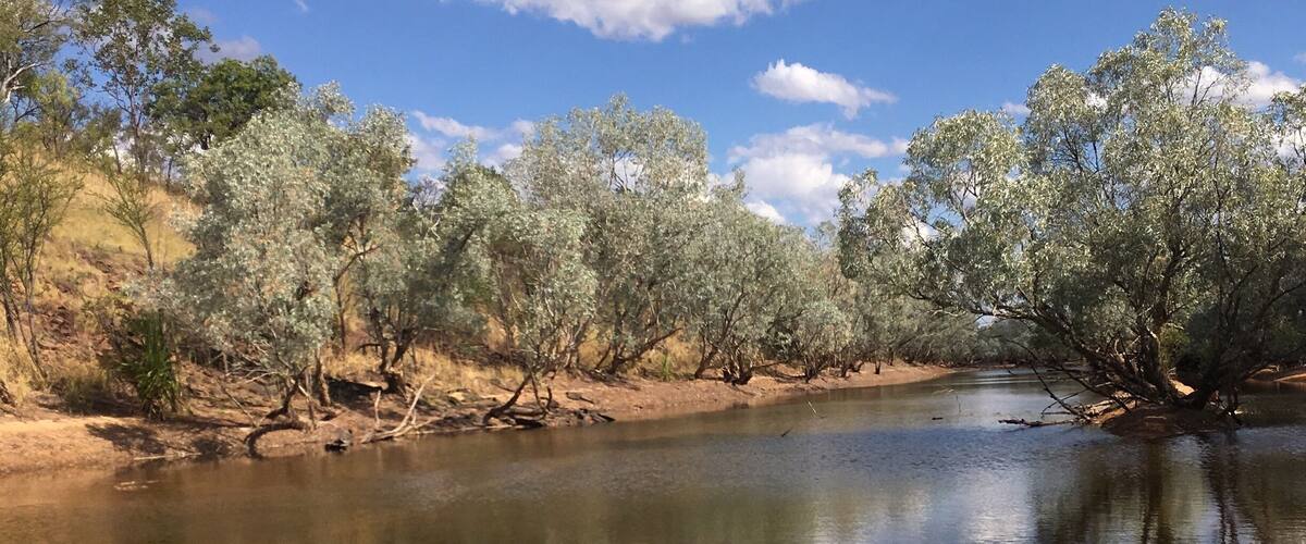 Beautiful river crossing the Gibb River Road route Perth to Darwin