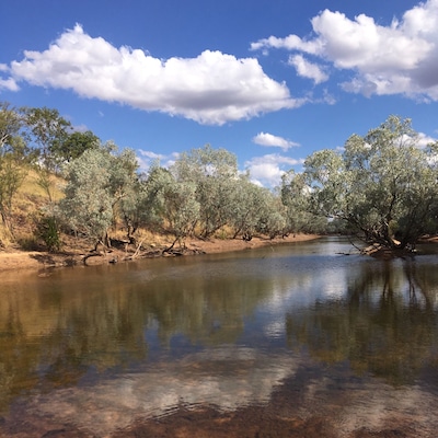 Beautiful river crossing the Gibb River Road route Perth to Darwin