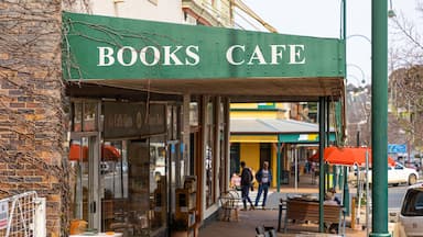 Uralla which includes signage and street scenes