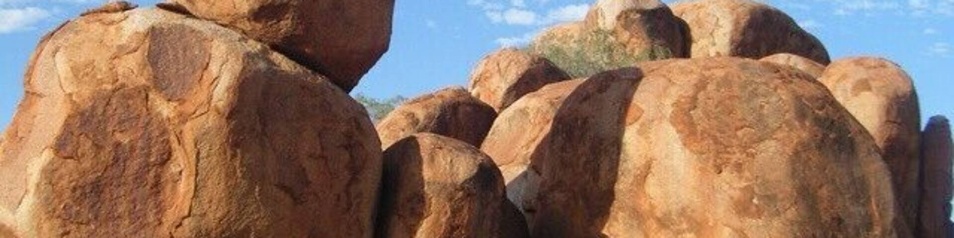 413km North of Alice Springs, the Devils Marbles are a not to be missed photo stop on your road trip up or down the Stuart Highway in outback NT!