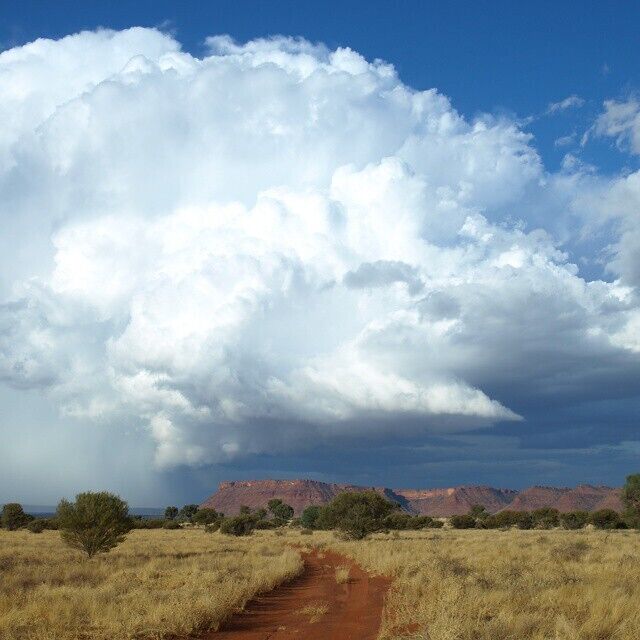 This phenomenal cloud formed over the end of the George Gill Range in Watarrka National Park (also the home of the Australian Kings Canyon)! #roadtrip