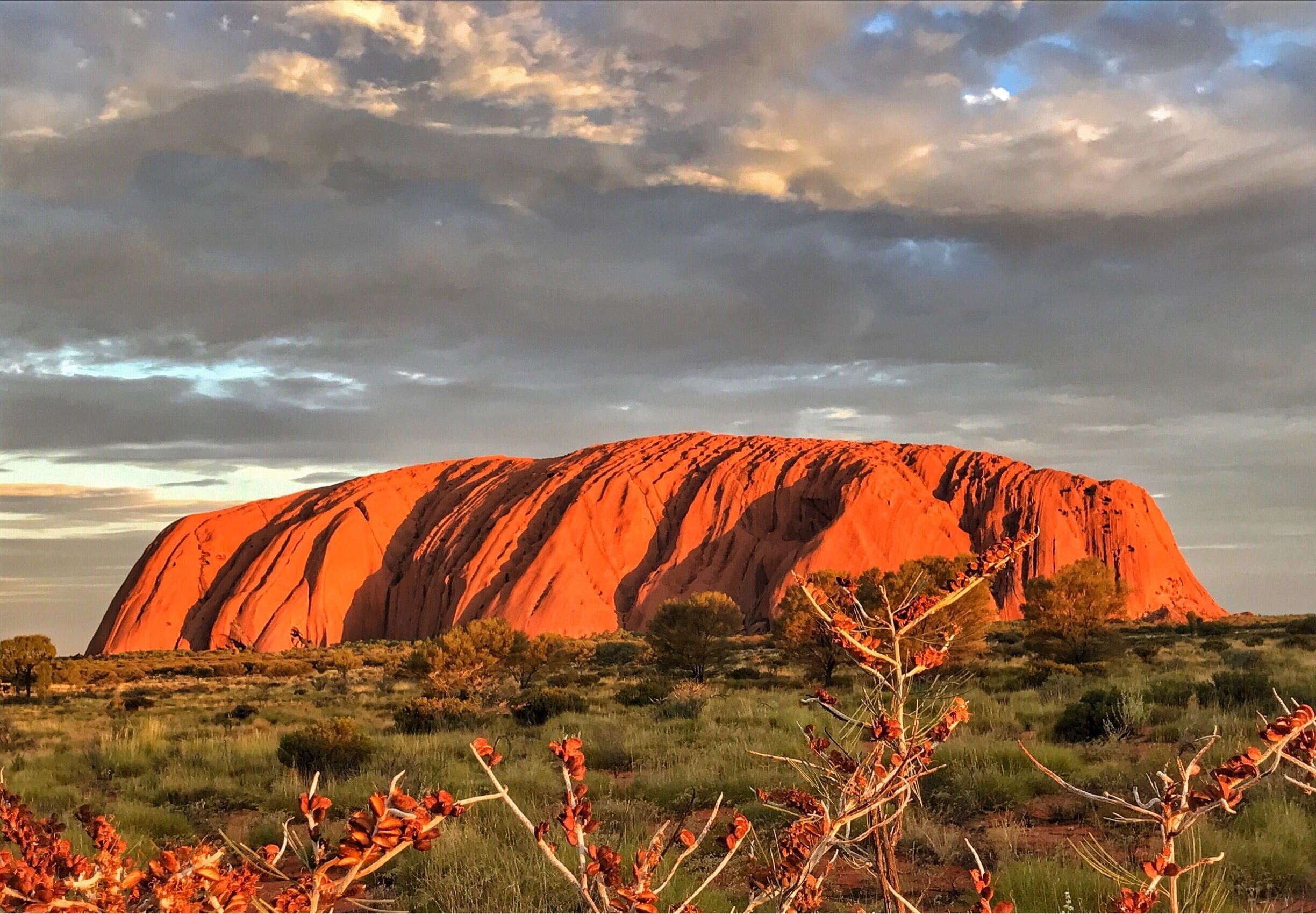 Ayers Rock @ sunset.  There is so much to discover here ....especially getting up close to Uluru ....and hiking around it !