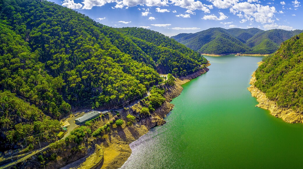 Aerial panorama of Lake Burrinjuck in Australia