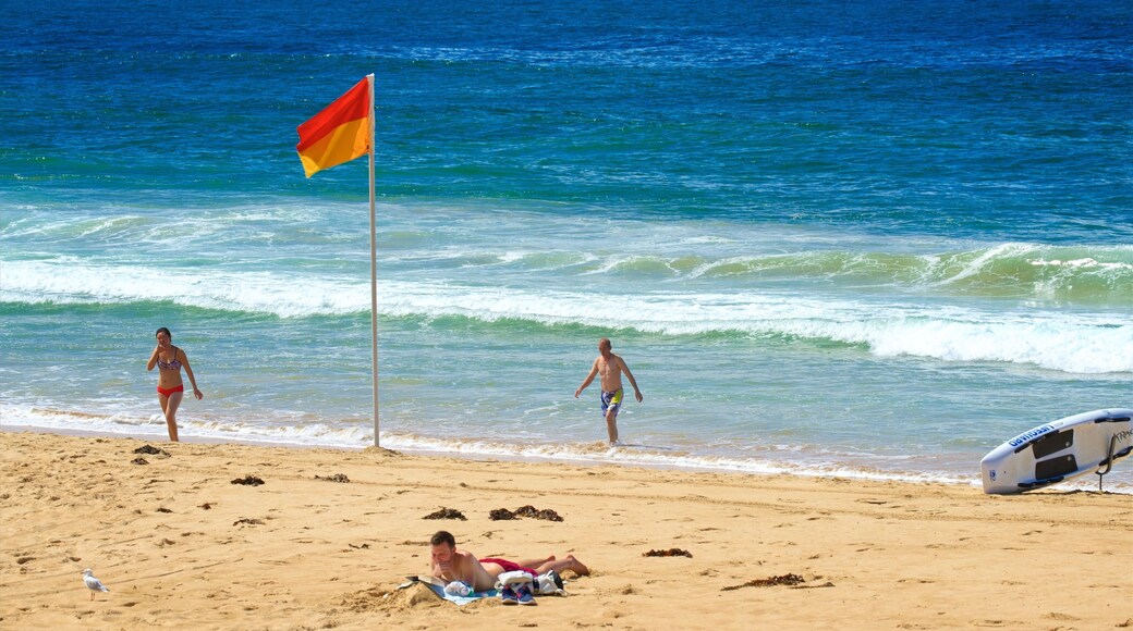 North Wollongong showing general coastal views and a beach