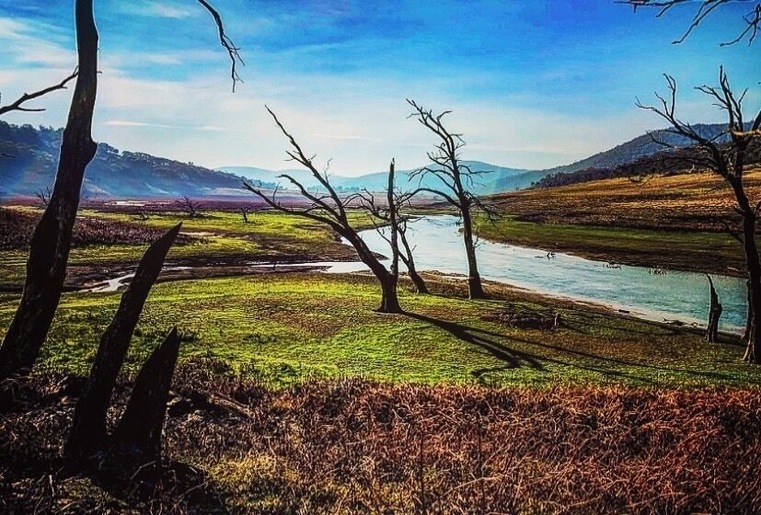 If fishing’s your thing, this is a must. With the Lake low as it is now, the Eucumbene River, in southern NSW, is easily accessible.The head of the lake and entrance to the river is just past Anglers Reach.Get a boat and catch some trout.