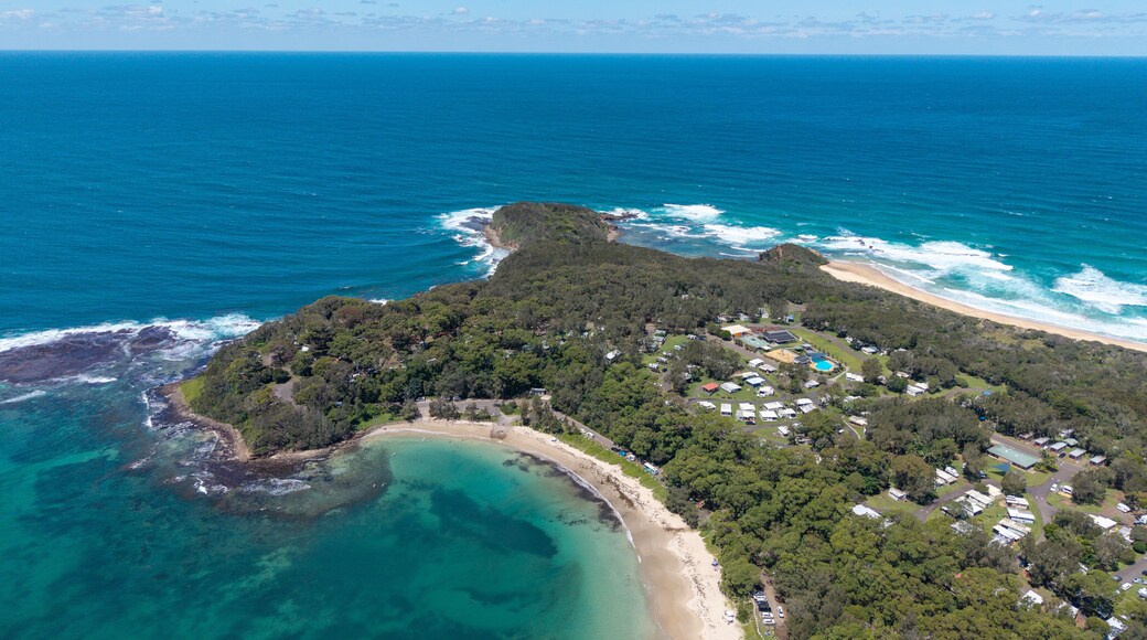 The New South Wales south coast town of Bendalong and boat habour.