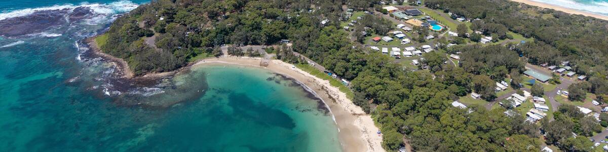 The New South Wales south coast town of Bendalong and boat habour.