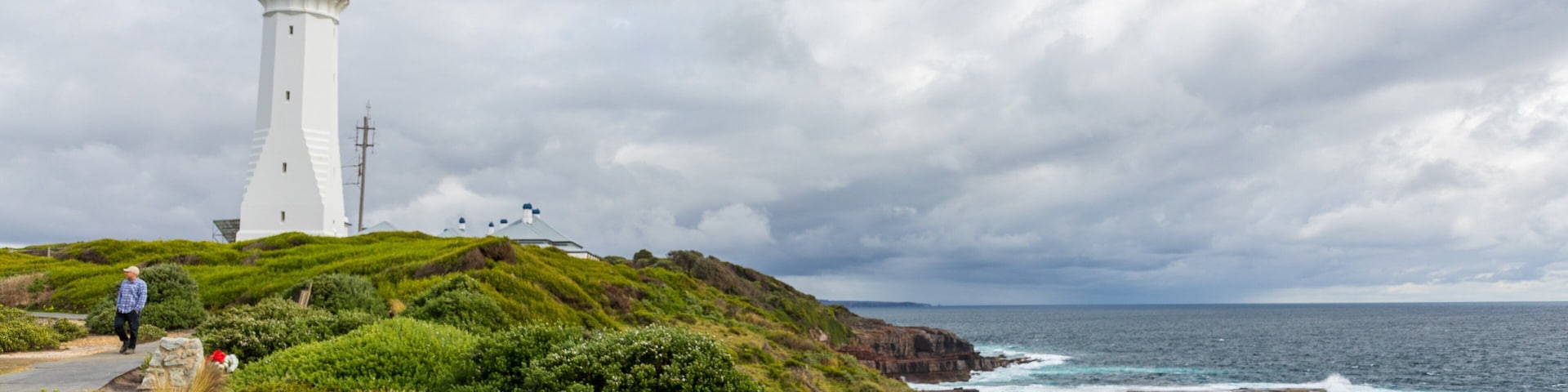 Green Cape showing general coastal views, a lighthouse and rocky coastline