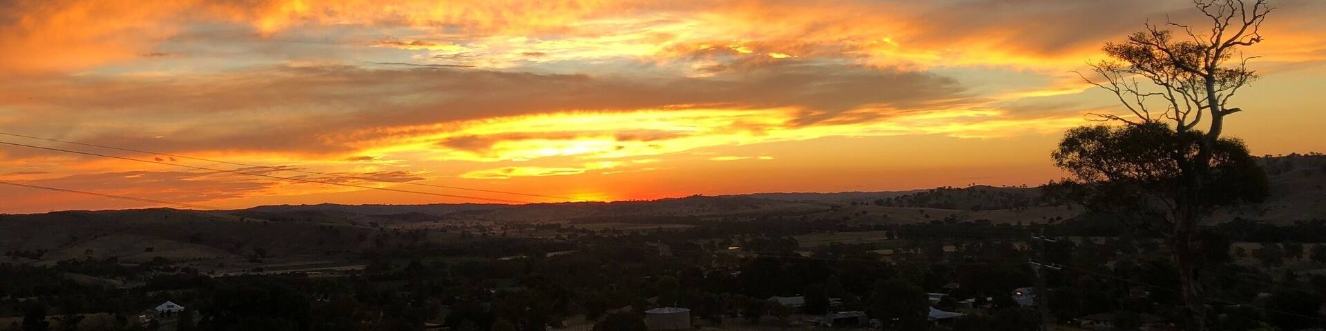 Sunset over Gundagai