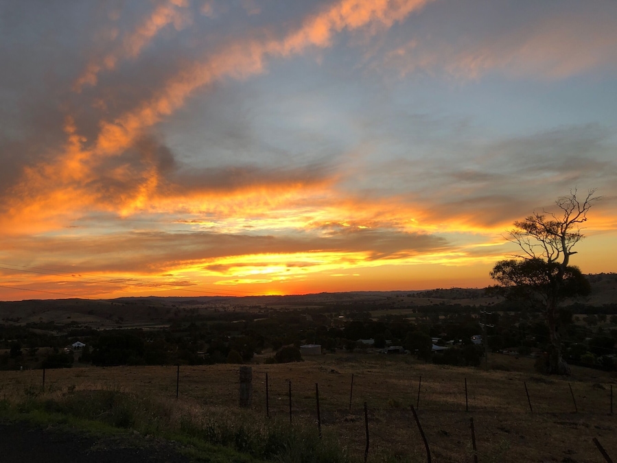 Sunset over Gundagai