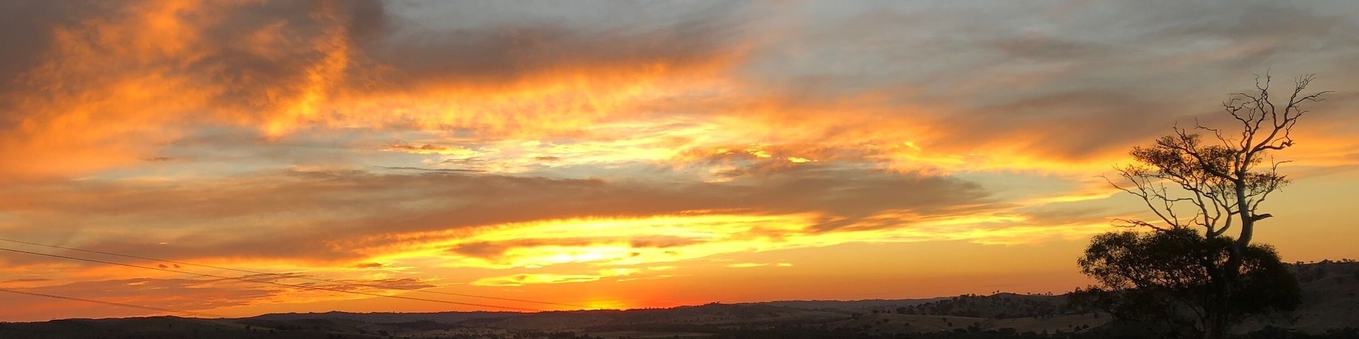 Sunset over Gundagai