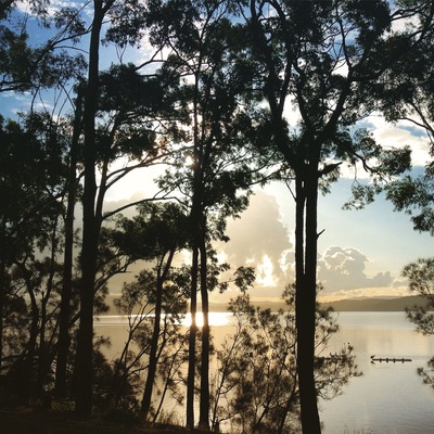 Pre-sunset on Queens Lakes, close to Laurieton. Well worth exploring this lovely little part of the country. #roadtrip