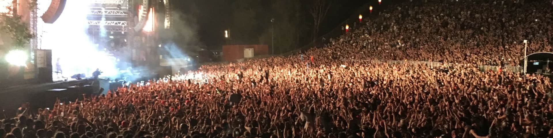 #WinterWonders
Every winter I take my grownup kids to Splendour in the Grass ...a three-day music festival featuring International and Australian talent. This is the Strokes in the Amphitheatre.