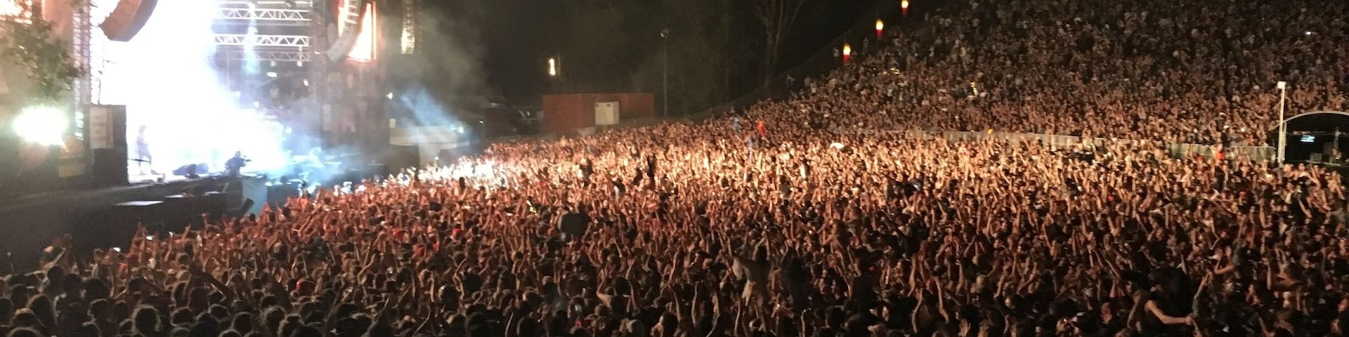 #WinterWonders
Every winter I take my grownup kids to Splendour in the Grass ...a three-day music festival featuring International and Australian talent. This is the Strokes in the Amphitheatre.